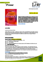 Communiqué de presse FestiLoir 2025