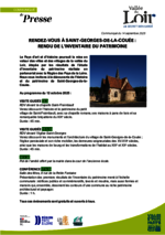 Communiqué de presse Rendez-vous à Saint-Georges-de-la-Couée